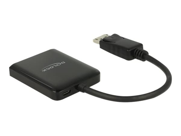 Delock DisplayPort 1.4 Splitter 1 x DisplayPort to 2 x DisplayPort MST - Video/lyd-splitter - 2 x DisplayPort - stasjonær