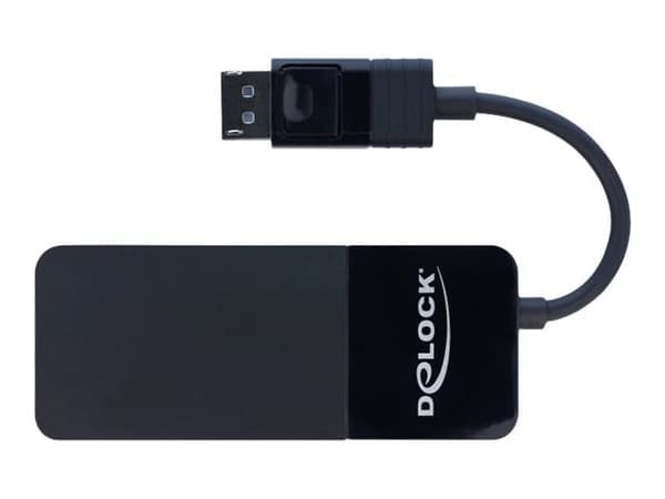Delock DisplayPort 1.4 Splitter 1 x DisplayPort to 3 x HDMI MST - Video/lyd-splitter - 3 x HDMI - stasjonær