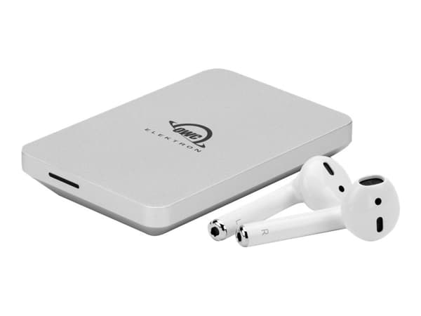 OWC Envoy Pro Elektron - SSD - 480 GB - ekstern (bærbar) - USB 3.2 Gen 2 / Thunderbolt 3 (USB-C kontakt) - sølv