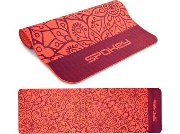 Spokey Treningsmatte Mandala 183 cm x 61 cm x 0,4 cm oransje