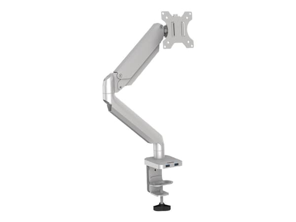 Fellowes Platinum Series 8056401, Clamp/Grommet, 8 kg, 81,3 cm (32"), 100 x 100 mm, Korkeudensäätö, Hopea