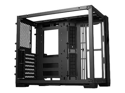 Lian Li O11 Dynamic Mini - Tower - ATX - sidepanel med vindu (herdet glass) - ingen strømforsyning (SFX12V/SFX-L12V) - svart - USB/lyd