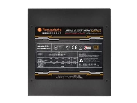 Thermaltake SMART SE 630W - Strømforsyning (intern) - ATX12V 2.3/ EPS12V 2.92 - AC 230 V - 630 watt - aktiv PFC - Den europeiske union - svart