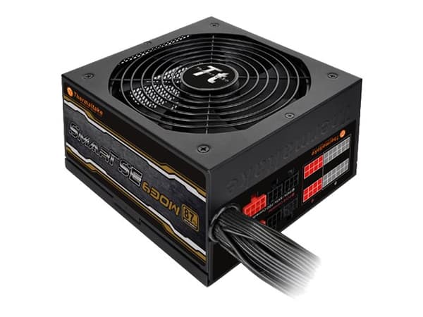 Thermaltake SMART SE 630W - Strømforsyning (intern) - ATX12V 2.3/ EPS12V 2.92 - AC 230 V - 630 watt - aktiv PFC - Den europeiske union - svart Sort