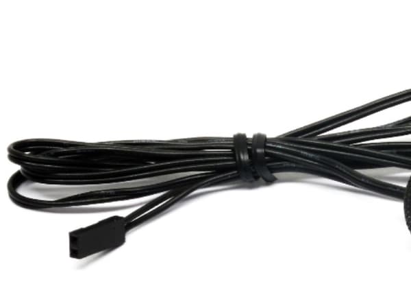 Bitspower tetningsplugg med temperatursensor G1/4 tommer IG - 90 cm, sort matt