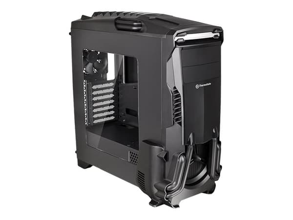Thermaltake Versa N24 - Tower - ATX - genomskinlig sidopanel - ingen strömförsörjning (PS/2) - svart - USB/ljud Svart