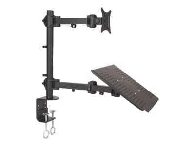 ART L-23 - Monteringssats - för LCD-bildskärm/bärbar dator - metall - svart pulverlack - skärmstorlek: 13"-27" - skrivbord Svart