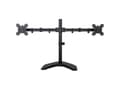Miniatyrbilde 2 av 5: ART L-21N - Monteringssett (stativfot, 2 justerbare armer) - for 2 LCD-skjermer - pulverbelagt metall - svart - skjermstørrelse: 13"-27" - skrivebord