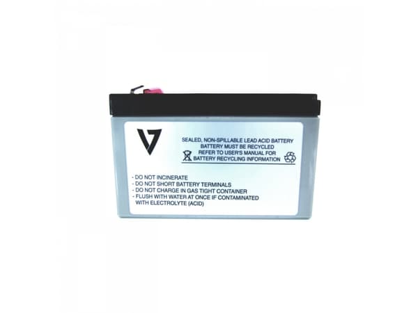 V7 RBC17-V7-1E - UPS-batteri (tilsvarer: APC RBC17) - 1 x batteri - blysyre - 9 Ah - for P/N: BE850G2, BE850G2-CP, BE850G2-FR, BE850G2-GR, BE850G2-IT