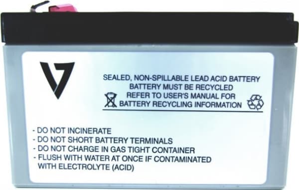 V7 RBC17-V7-1E - UPS-batteri (tilsvarer: APC RBC17) - 1 x batteri - blysyre - 9 Ah - for P/N: BE850G2, BE850G2-CP, BE850G2-FR, BE850G2-GR, BE850G2-IT