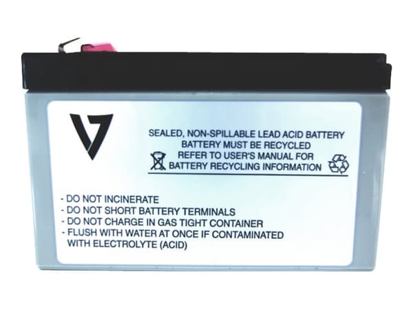 V7 RBC17-V7-1E - UPS-batteri (tilsvarer: APC RBC17) - 1 x batteri - blysyre - 9 Ah - for P/N: BE850G2, BE850G2-CP, BE850G2-FR, BE850G2-GR, BE850G2-IT