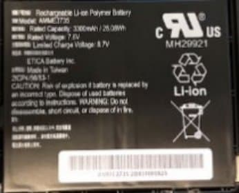 Zebra - Tablettiakku - Litium-polymeeri - 3300 mAh - 25.1 Wh - Zebra ET51, ET51 Integrated Scanner Kit, ET56, ET56 Enterprise Tablet (8.4 tommer) - Z