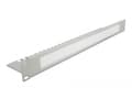 Miniatyrbilde 5 av 5: Delock Cable Management Brush Strip with Cable Support Plate - Styringspanel for rackkabler med børste - grå - 1U - 19"