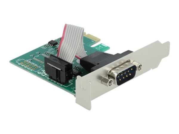 Delock PCI Express Card to 1 x Serial RS-232 - Seriell adapter - PCIe 2.0 låg profil - RS-232 x 1 - grön
