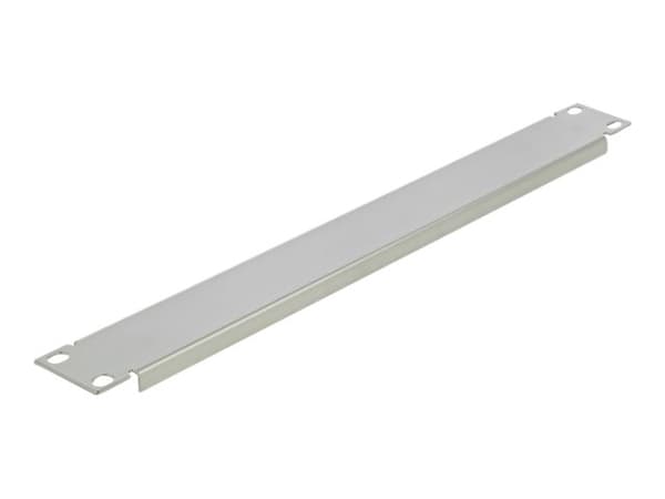 Delock Network Cabinet Blind Cover - Dekkepanel for rackavskjerming - grå - 1U - 19"