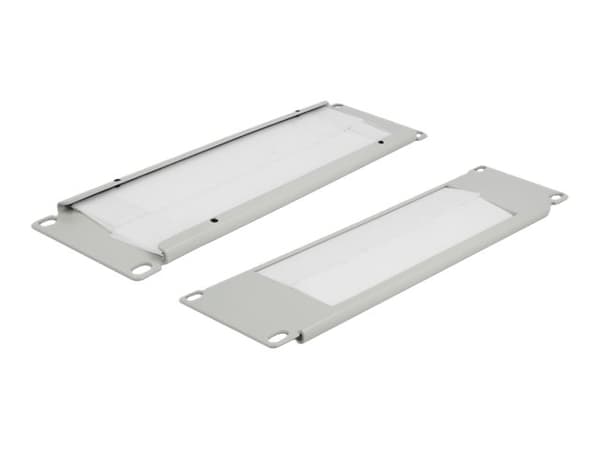 DeLOCK 66535, Kaapelin hallintapaneeli, Harmaa, Metalli, 2U, 254 mm, 88,5 mm