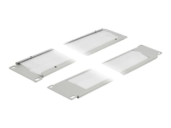 DeLOCK 66536, Kaapelin hallintapaneeli, Harmaa, Metalli, 2U, 483 mm, 88,5 mm