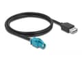 Miniatyrbild 4 av 5: Delock - Datakabel - HSD Z hona till USB hona - 1 m