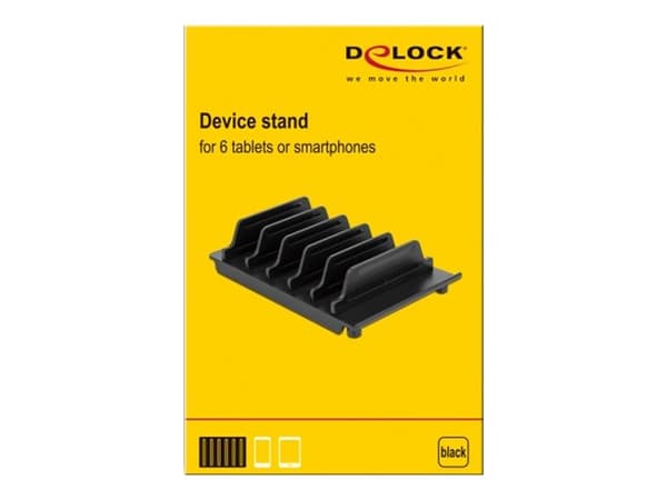 Delock - Stativ for mobiltelefon, nettbrett - sort