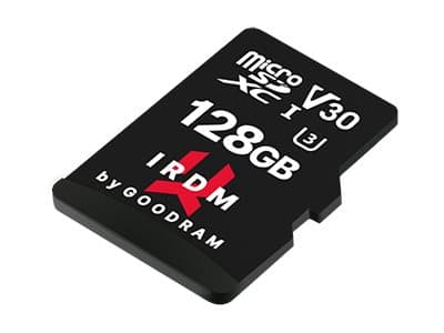 GOODRAM IRDM - Flashminnekort (microSDXC til SD-adapter inkludert) - 128 GB - Video Class V30 / UHS-I U3 - microSDXC UHS-I