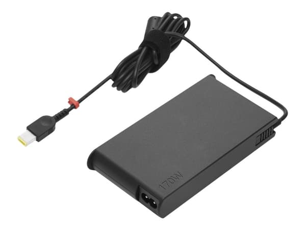 Lenovo - Strømadapter - smal - AC 100-240 V - 170 watt - Sentral-Europa - svart - for IdeaPad Gaming 3 15; Legion 5 15; 5 15ARH05; 5 17; 5 17IMH05; 5