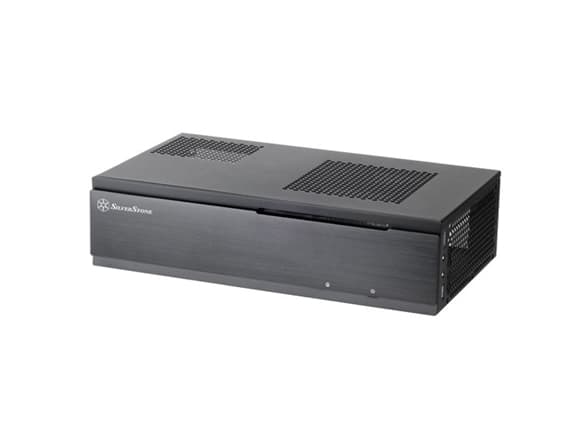 SilverStone MILO ML06 - SFF - mini ITX - ingen strömförsörjning (SFX12V) - svart - USB/ljud