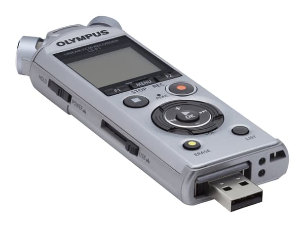 Olympus LS-P1, 253 h, Pulssikoodimodulaatio (PCM), MP3, PCM, 120 dB, 4096 MB, LED