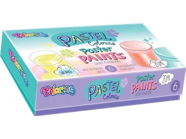 Patio Poster paints 6 colors 20 ml Colorino Kids Pastel 84989