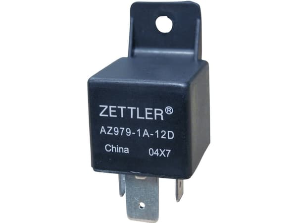 Ajoneuvorele Zettler Electronics 12 V/DC 60 A 1 x vaihtokosketin