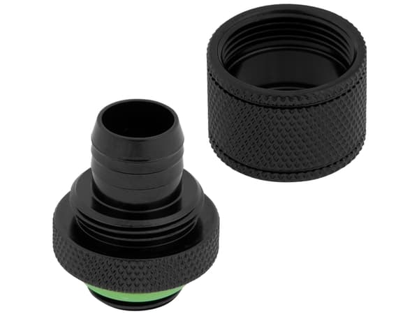 CORSAIR Hydro X Series XF Compression Fitting - Inpassning till vätskekylsystem - svart (paket om 4)
