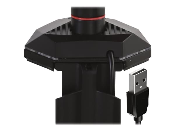 Iiyama DSG3001C-R1 - Monteringssats - justerbar arm - för LCD-display - svart, dynamic red - skärmstorlek: 17"-30" - disk-monteringsbar