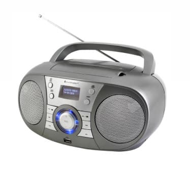 Soundmaster SCD1800TI, Henkilökohtainen, DAB+, FM, 2 W, LCD, Hopea, AC/DC