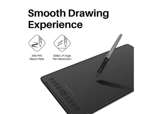 HUION H1161 tegneplade 5080 lpi 279,4 x 174,6 mm USB Sort