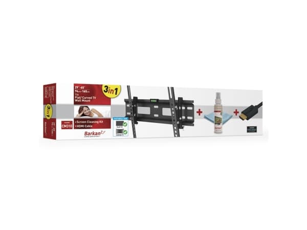 Barkan Mounting Systems CM310, 736,6 - 1651 mm (29 - 65"), Sort