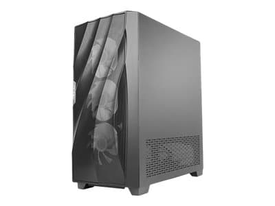 Antec Dark League DF700 FLUX - Mid tower - ATX - genomskinlig sidopanel (härdat glas) - ingen strömförsörjning - USB/ljud