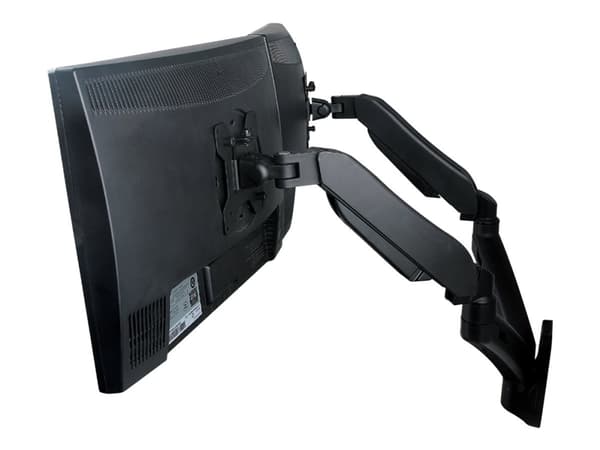 ART L-14GW - Brakett - justerbar arm - for 2 LCD-skjermer - metall - svart - skjermstørrelse: 13"-27" - veggmonterbar