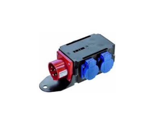 Bachmann 349.028, 400 V, 16 A, Svart, Blå, Röd, Plast
