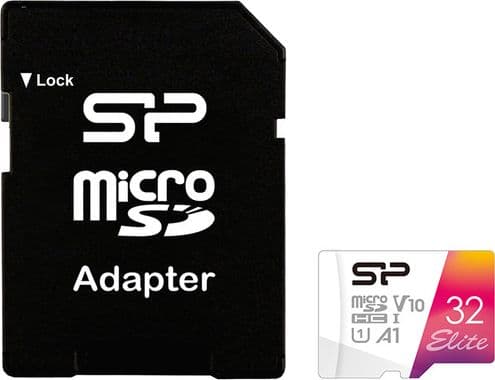 Silicon Power Elite, 32 GB, MicroSDHC, Luokka 10, UHS-I, 100 MB/s, Class 1 (U1)
