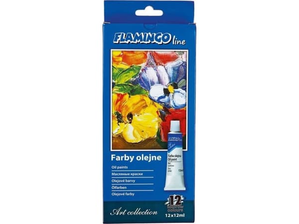 Titanum Oil paints in a tube of 12 colors 12ml