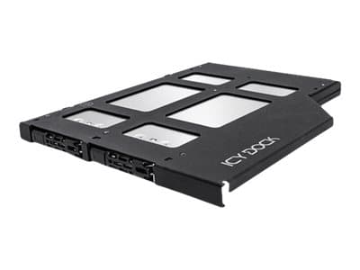 ICY Dock ToughArmor MB852M2PO-B - Lagrings mobil rack - M.2 - 2 kanava - M.2 NVMe-kortti - 64 Gbit/s - PCIe - lajittelu