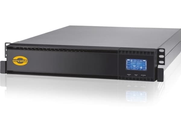 Orvaldi V1000 on-line 2U LCD, Dobbeltkonvertering (Online), 1 kVA, 800 W, Sinus, 110 V, 300 V