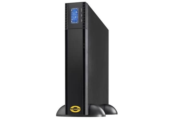 Orvaldi V1000 on-line 2U LCD, Dobbeltkonvertering (Online), 1 kVA, 800 W, Sinus, 110 V, 300 V