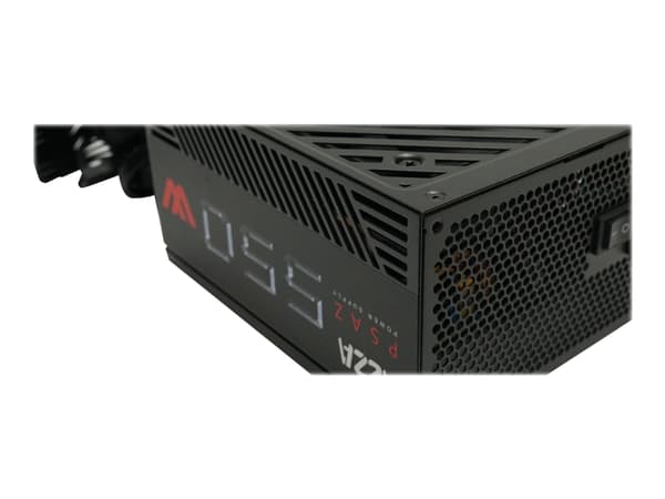 AZZA - Strømforsyning (intern) - ATX12V / EPS12V - 80 PLUS Bronze - AC 100-240/200-240 V - 550 watt - svart
