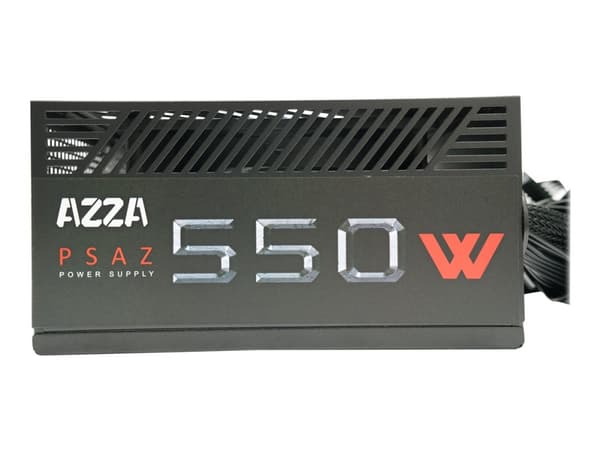 AZZA - Strømforsyning (intern) - ATX12V / EPS12V - 80 PLUS Bronze - AC 100-240/200-240 V - 550 watt - svart