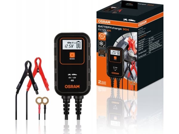 Osram BatteryCharge 904 Akkulaturi - 6V / 12V