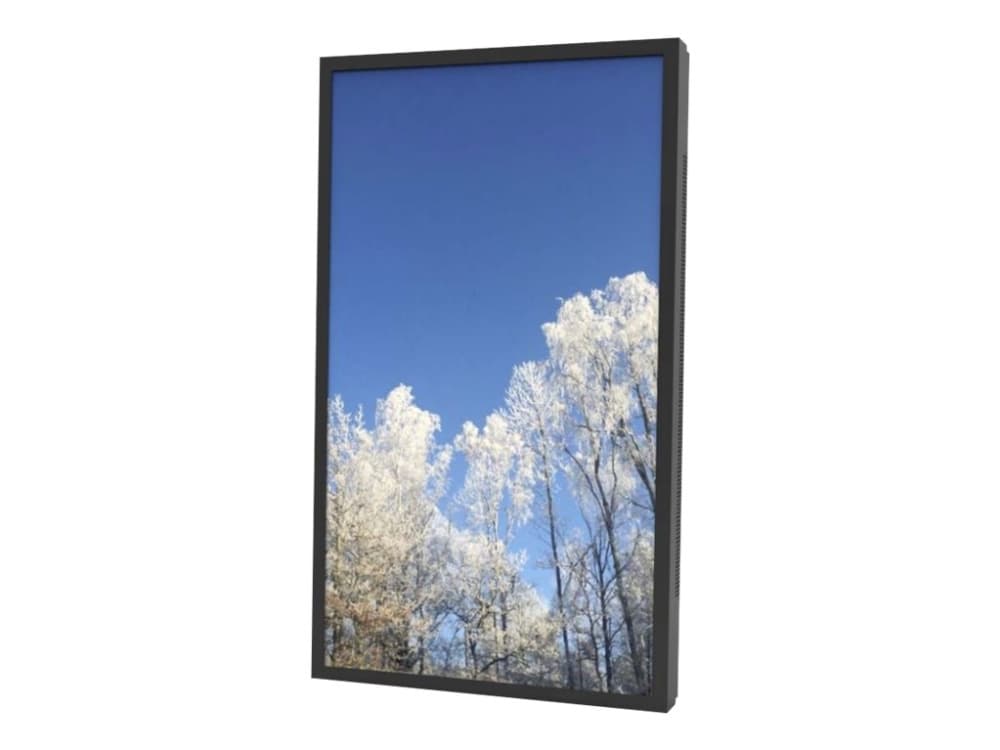 HI-ND Outdoor Wall Casing 55" - Monteringssats (hölje) - stående - för LCD-panel för digital skyltning - låsbar - metall - svart, RAL 9005 - skärmsto