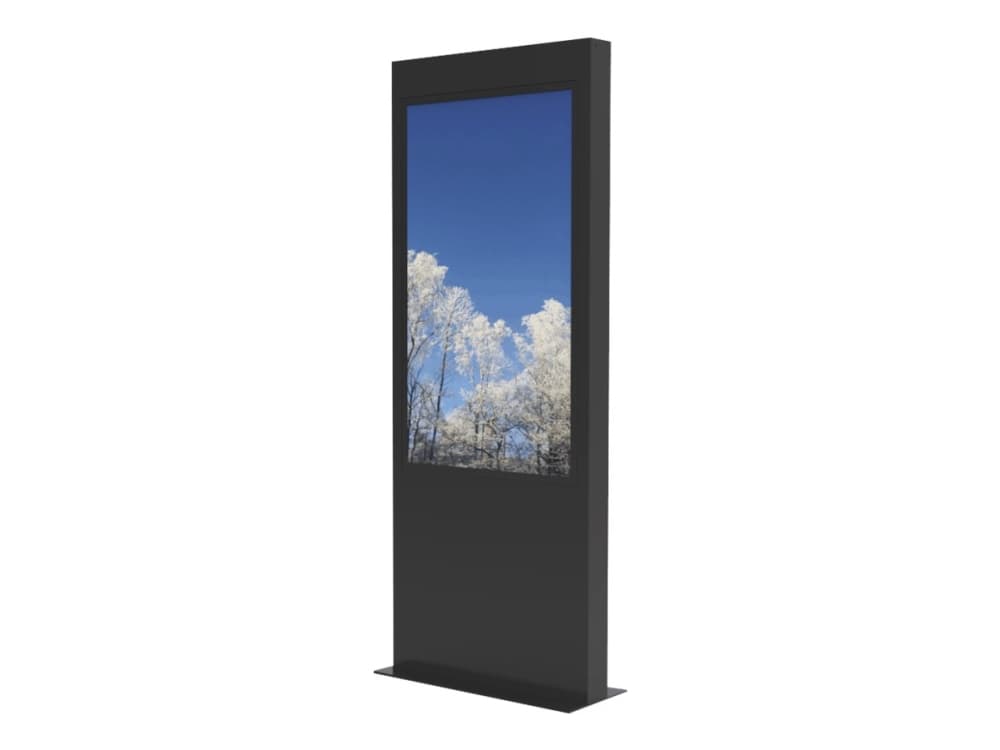 HI-ND Outdoor Totem 55" - Ställ - för LCD-panel för digital skyltning - svart, RAL 9005 - skärmstorlek: 55" - för Samsung OH55A-S