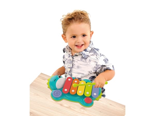 Clementoni Xylo Dino, Lelumusiikki-instrumentti, Ksylofoni, 1,5 vuosi/vuosia, 413 g, Monivärinen