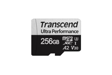 Transcend 340S - Flashminnekort - 256 GB - A2 / Video Class V30 / UHS-I U3 / Class10 - microSDXC