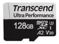 Miniatyrbild 1 av 5: Transcend 340S - Flash-minneskort - 128 GB - A2 / Video Class V30 / UHS-I U3 / Class10 - microSDXC